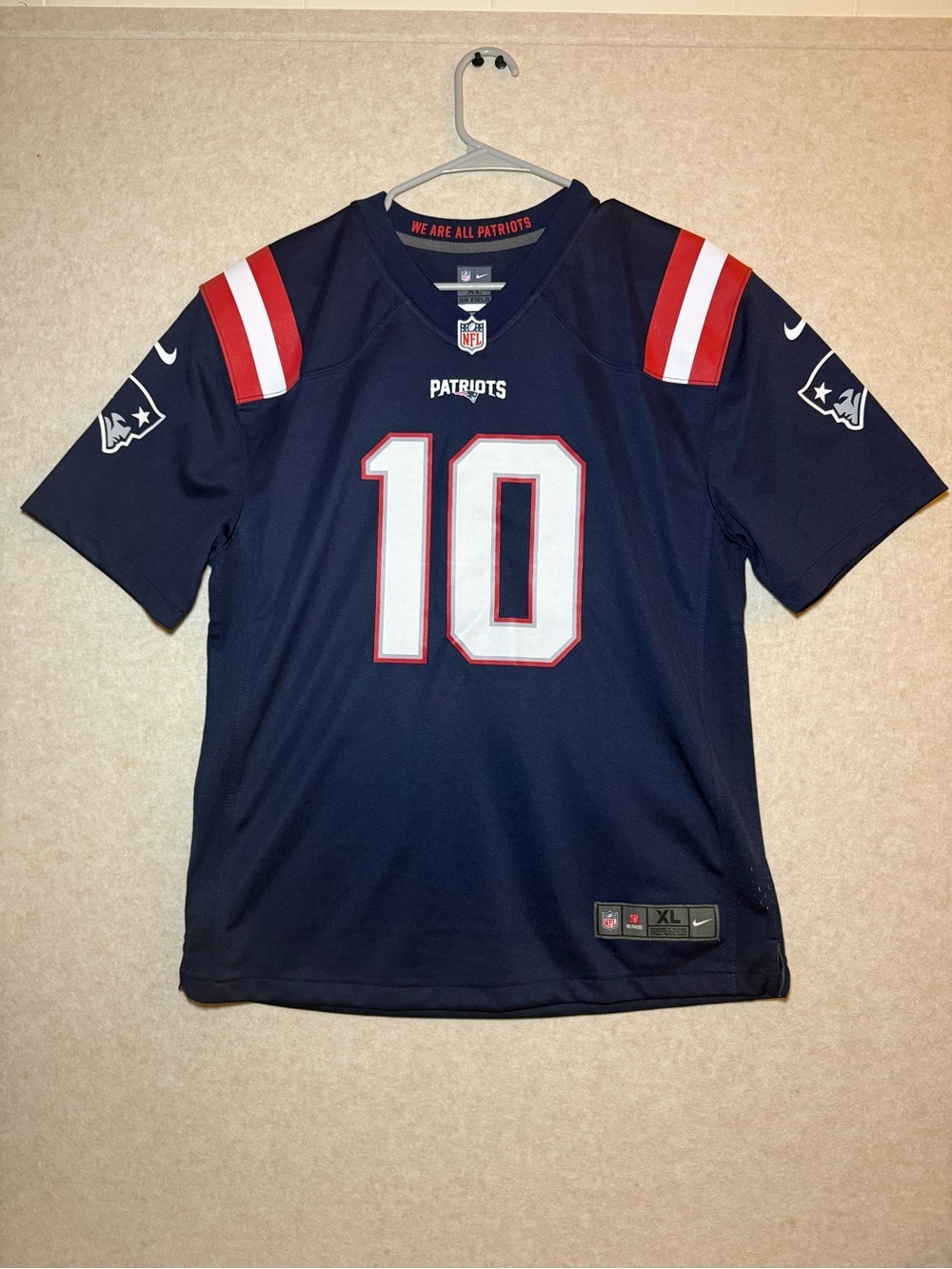 NFL Nike New England Patriots Men's Mac Jones Player Game Jersey Navy XL